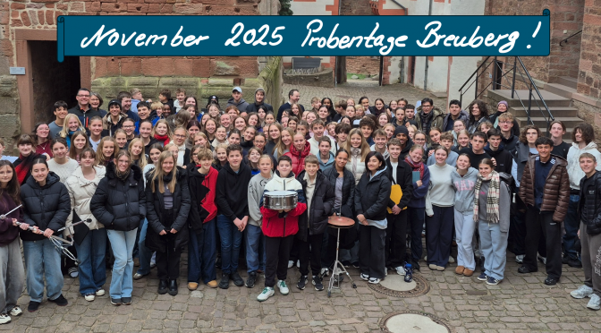 Musik auf der Burg – Probenfahrt nach Breuberg begeistert 140 Schülerinnen und Schüler